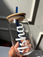 Load image into Gallery viewer, Customised Glass Tumbler | Customised Glass Jar ( Minimum 4 Pieces)
