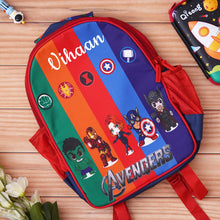 Load image into Gallery viewer, Reversible School Bag Combo Set | Reversible School Bag with Pouch Set | Reversible Bag with full combo set

