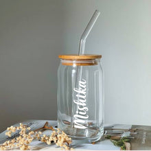 Load image into Gallery viewer, Customised Glass Tumbler | Customised Glass Jar ( Minimum 4 Pieces)
