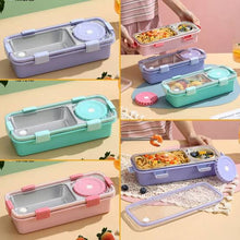 Load image into Gallery viewer, Two Grid Steel Lunch Box | Office Lunch Box
