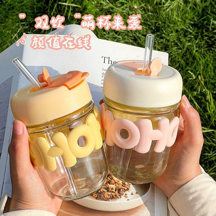 Kawaii HoHo Cup | Cute Kawaii Mug | Hoho glass cup (1pc)