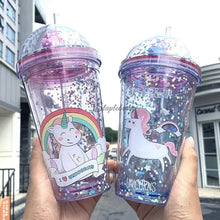 Load image into Gallery viewer, Unicorn Glitter Sipper
